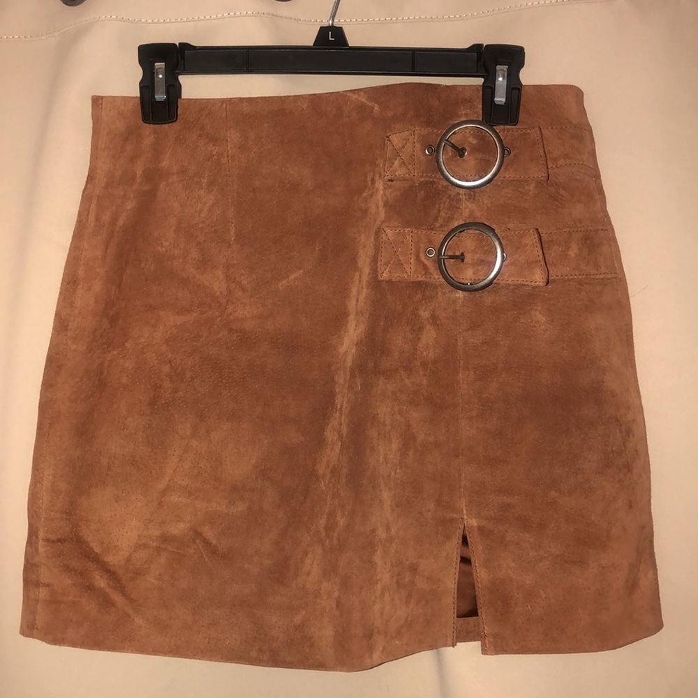 BlankNYC burnt orange suede mini skirt size 28